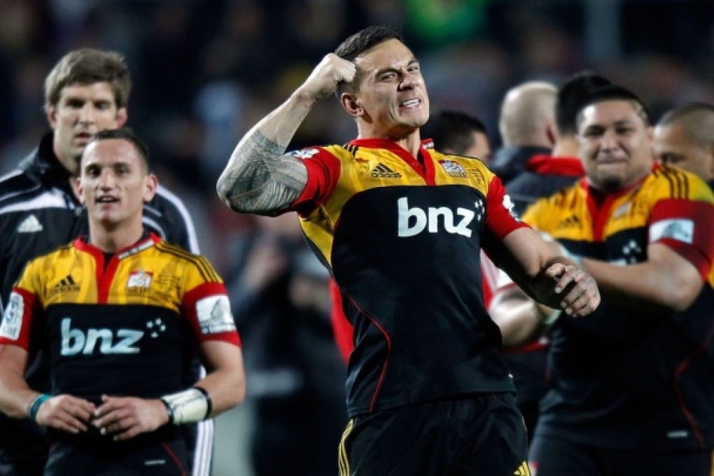 The Waikato Chiefs celebrate. Photo: AFP