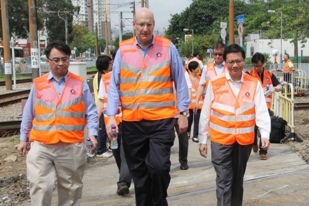 Operations director Jacob Kam (left), Jay Walder and Anthony Cheung. Photo: SCMP