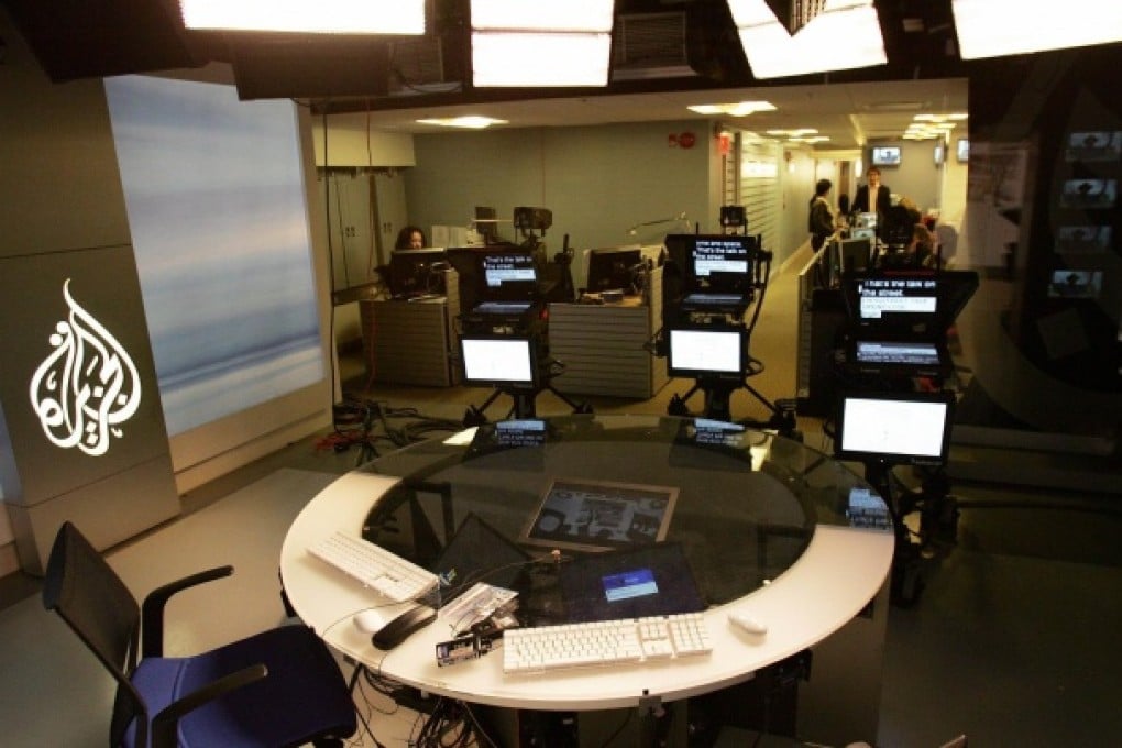 An Al-Jazeera English studio in Washington. Photo: AFP