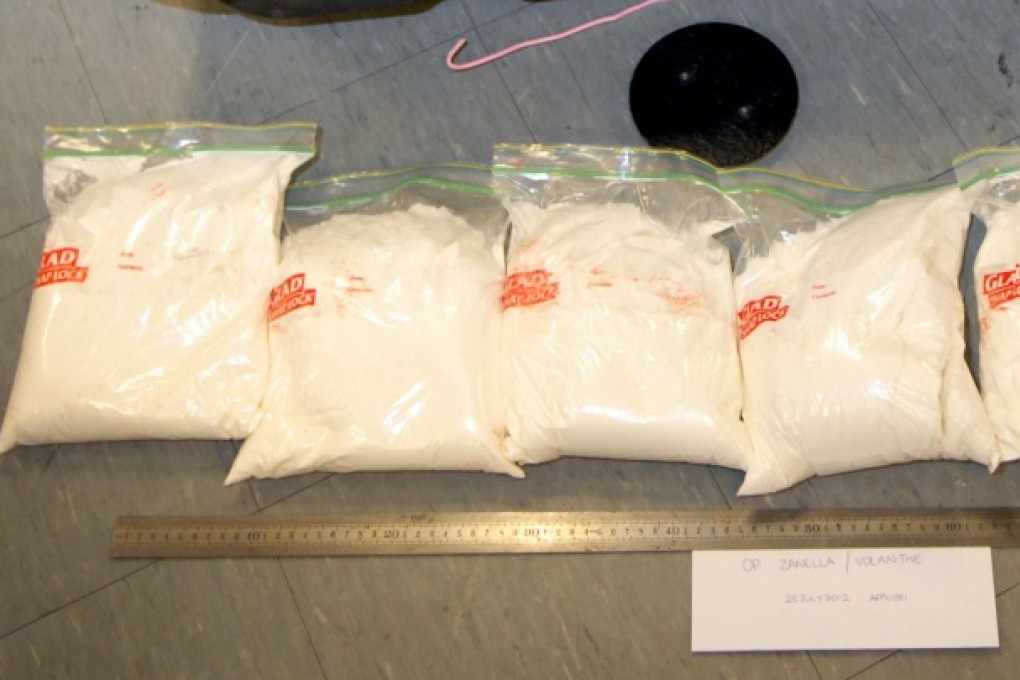 Australian Federal Police seized drugs from a crime syndicate operating across South East Asia. Photo: AFP