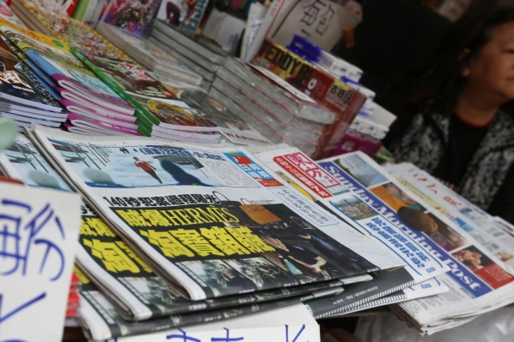 In Hong Kong, the market for Chinese-language newspapers has become even more competitive over the past few years. Photo: Sam Tsang