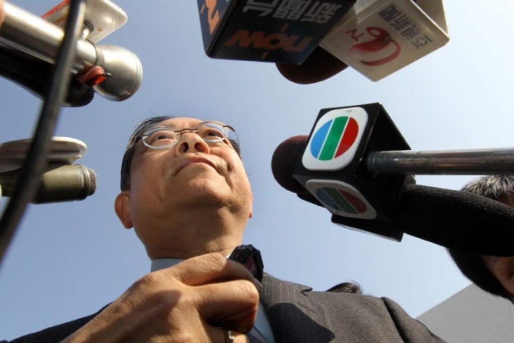 Lai Tung-kwok, Secretary for Security of HKSAR briefs media. Photo: Edward Wong