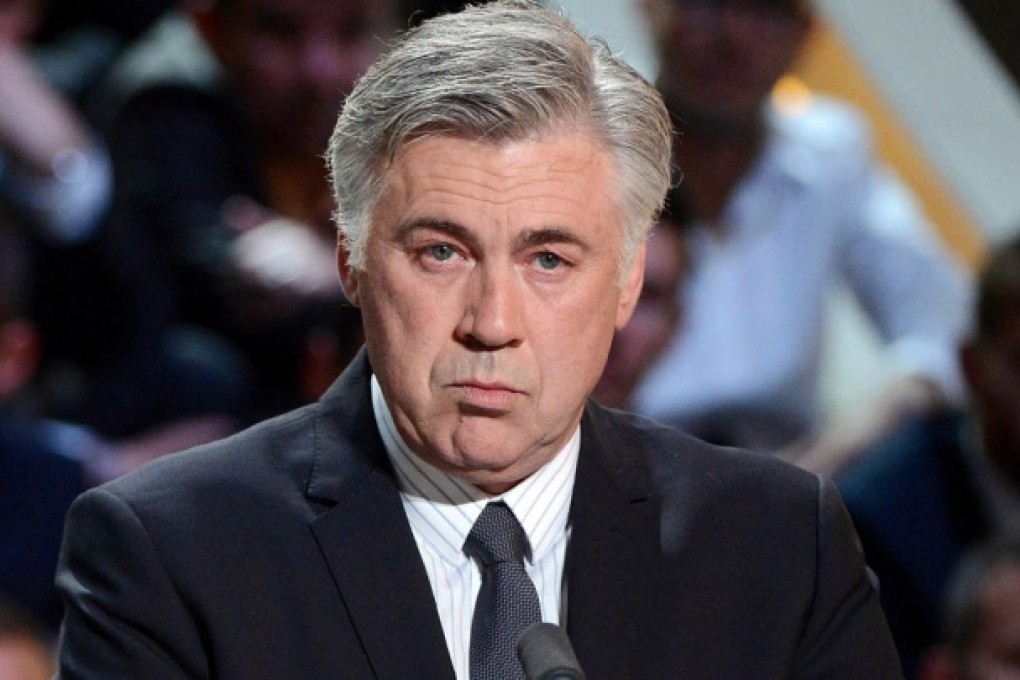 Paris Saint-Germain's coach Carlo Ancelotti. Photo: AFP