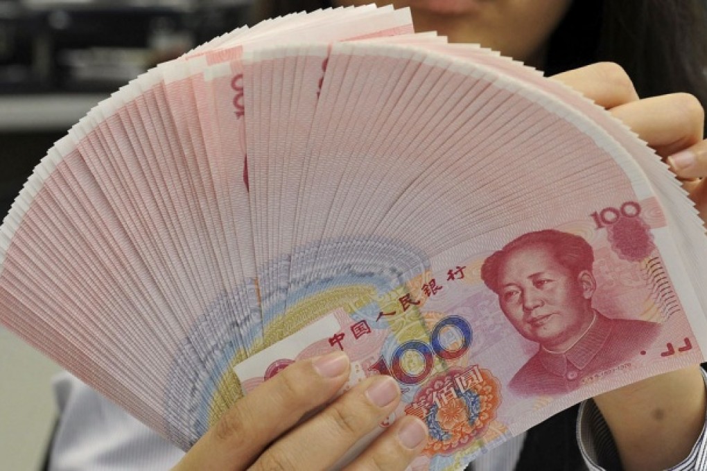 Chinese yuan notes.  Photo: Reuters