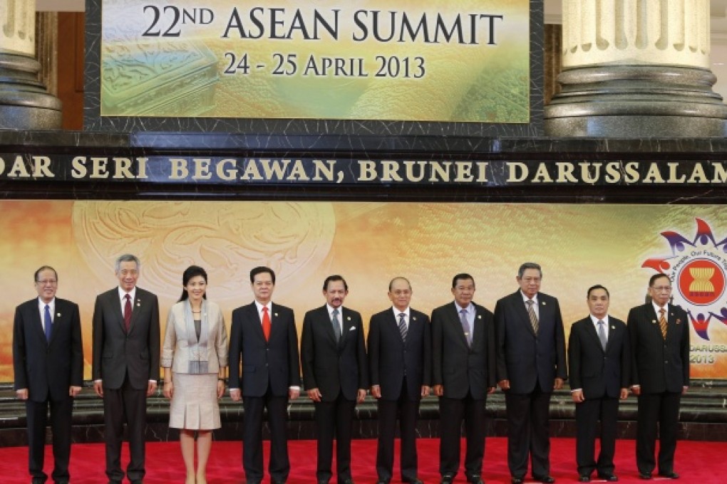 Leaders of ASEAN pose for a group photo during the ASEAN Summit in Bandar Seri Begawan. Photo: Reuters