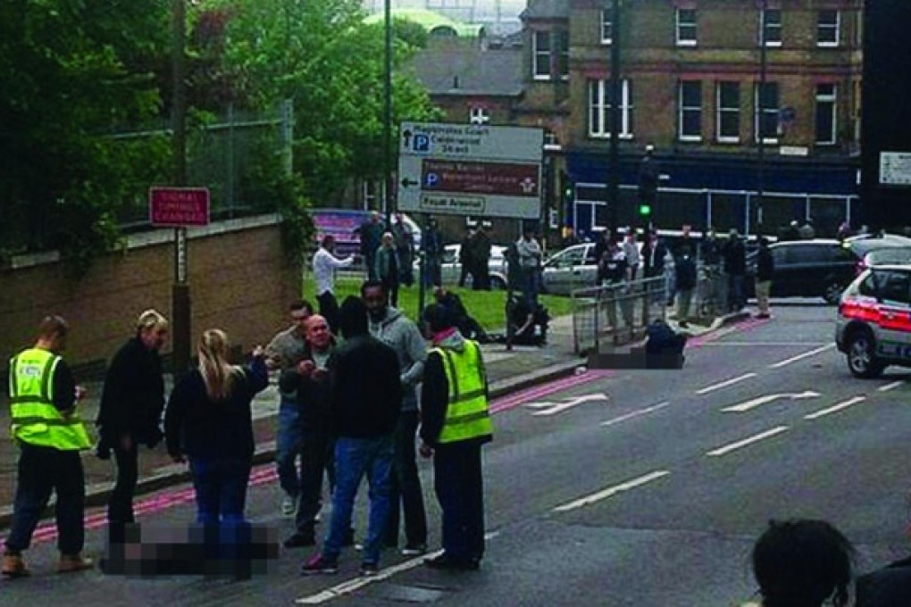 Police at the scene of the attack in London. Photo: SCMP Pictures