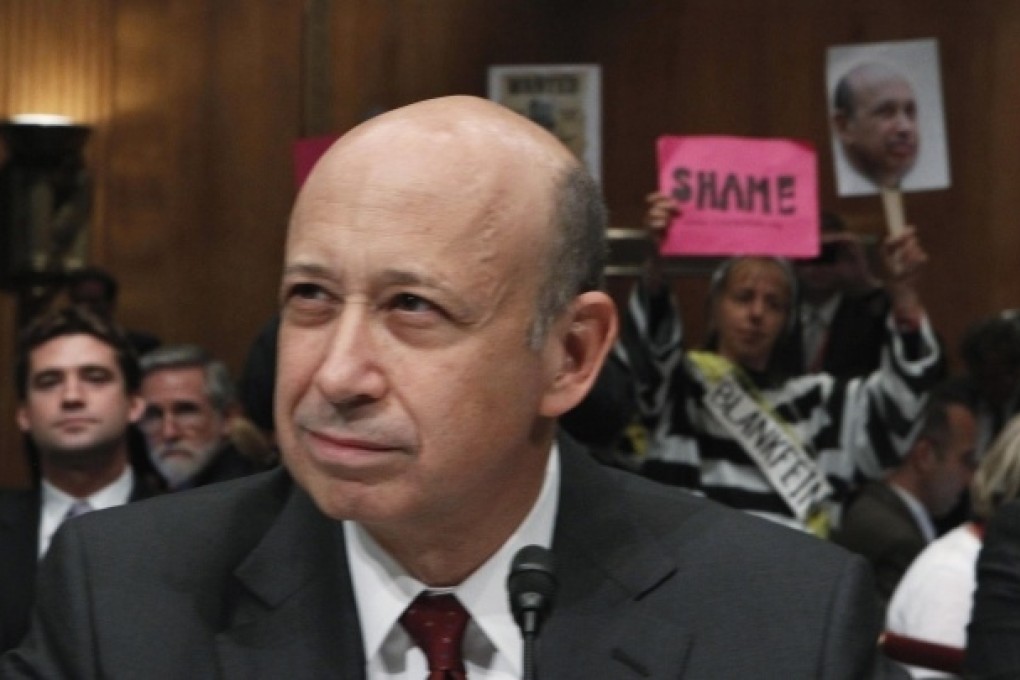 Goldman Sachs chief executive Lloyd Blankfein was deeply embarrassed by intense grilling on Capitol Hill in 2010, prompting the investment bank to promise to mend its ways. Photo: Reuters