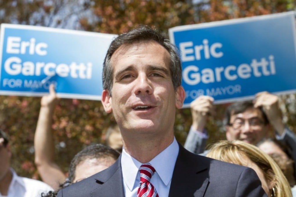 Mayor-elect Eric Garcetti is a Rhodes scholar. Photo: Xinhua