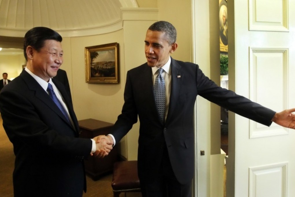 Barack Obama welcomes Xi Jinping in the White House in 2012. Photo: Xinhua