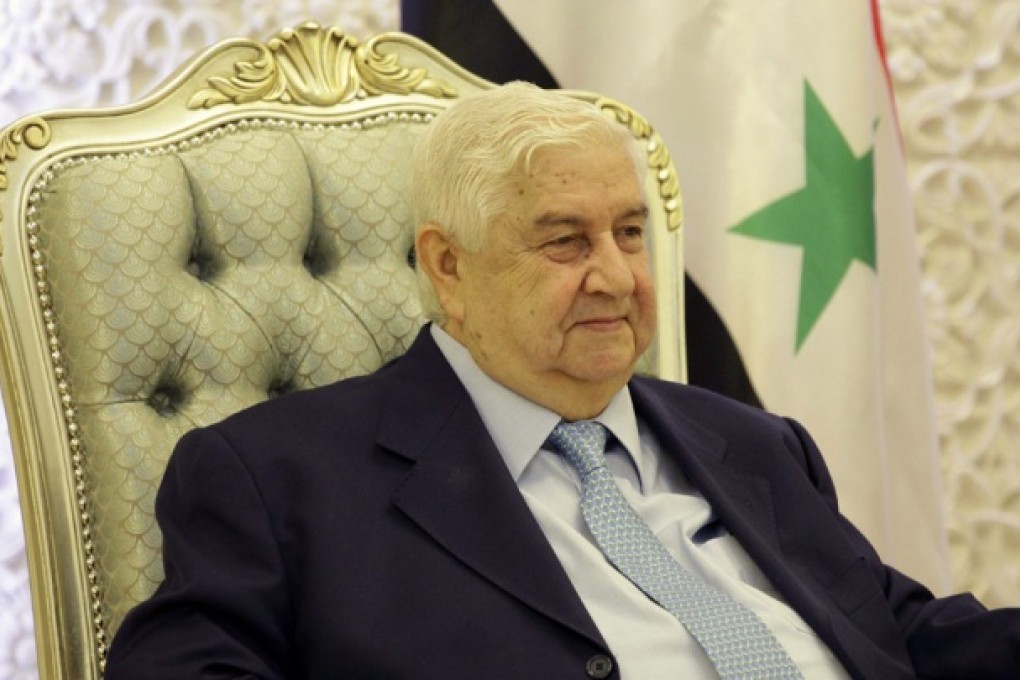 Syrian Foreign Minister Walid al-Moallem. Photo: AP