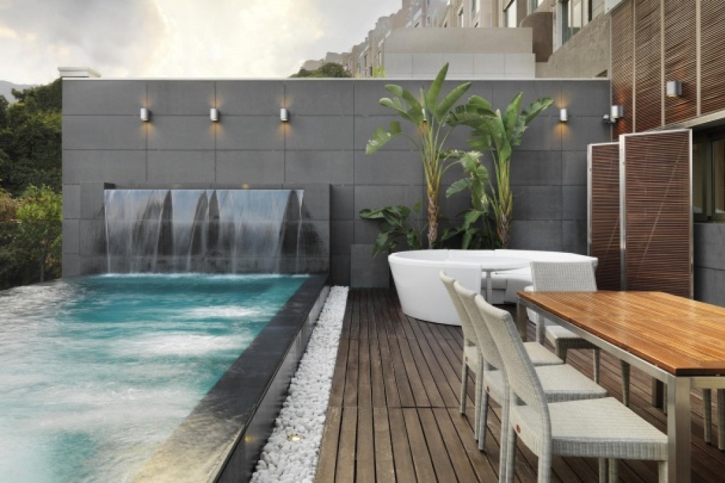 Architectural firm Original Vision uses various techniques such as a water feature to improve a home's exterior space. Photo: Original Vision