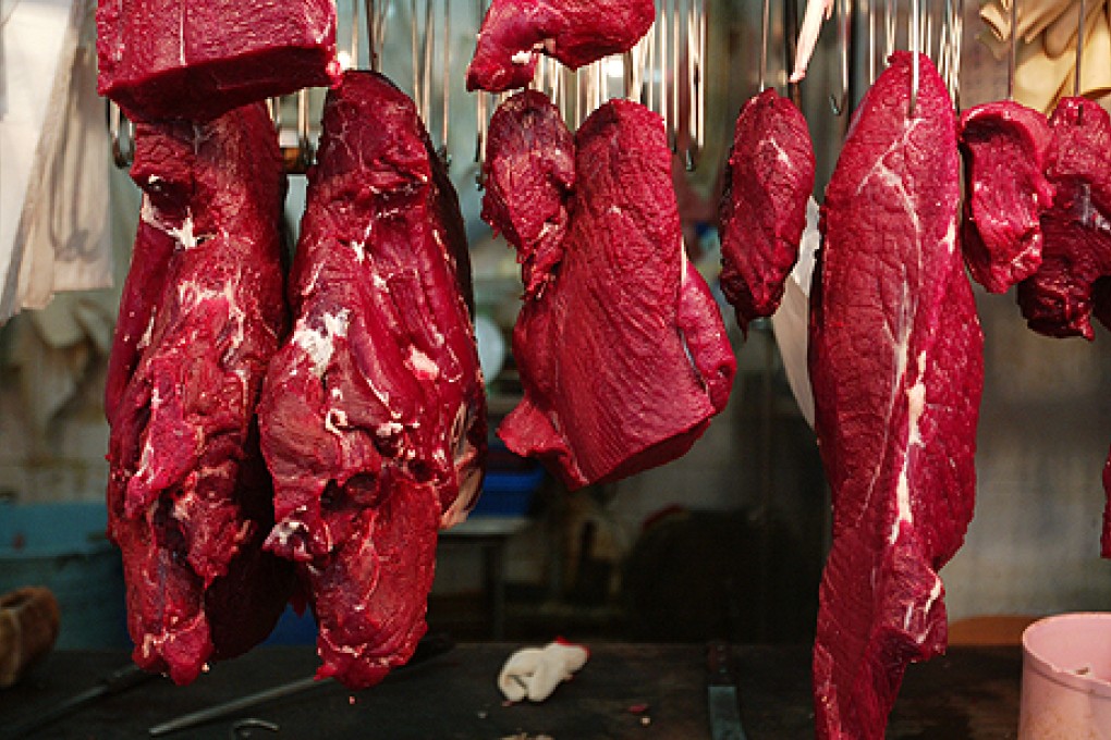 The retail price of fresh beef in Hong Kong has doubled over the last year says Fresh Beef Traders Alliance convenor Hui Wai-kin. Photo: Martin Chan