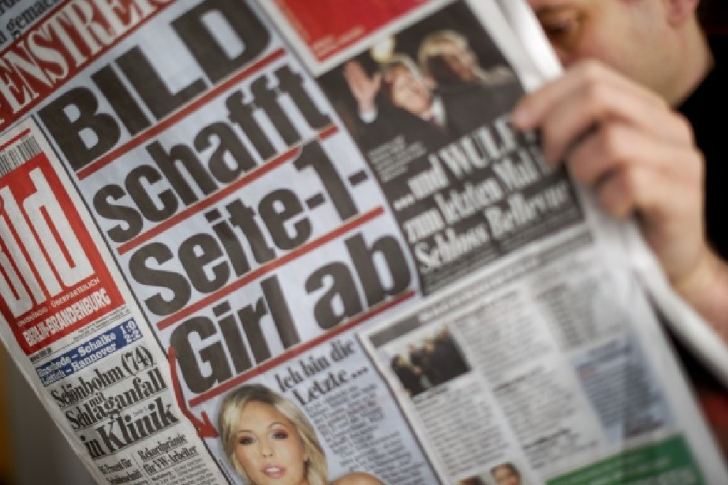 German tabloid Bild is seeking to protect its content with the introduction of a paywall from next month. Photo: AFP