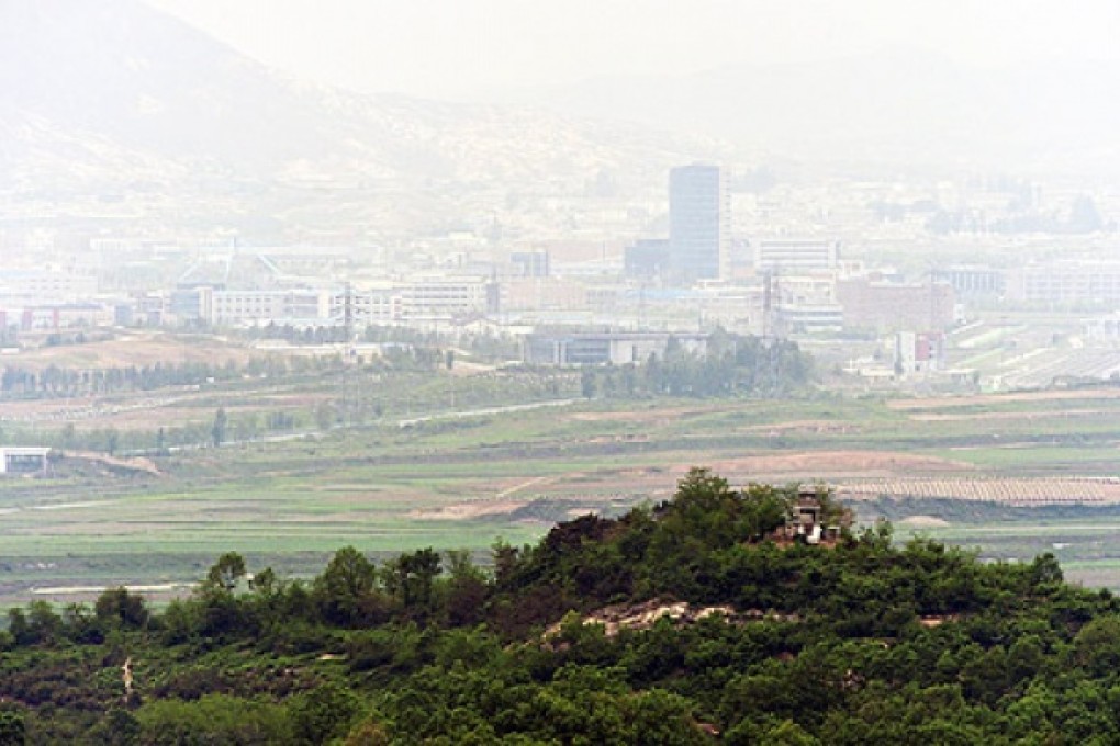 The Inter-Korean Kaesong Industrial Complex inside the North Korean border is seen from a South Korean observation post, near the truce village of Panmunjom in Paju. Photo: Reuters