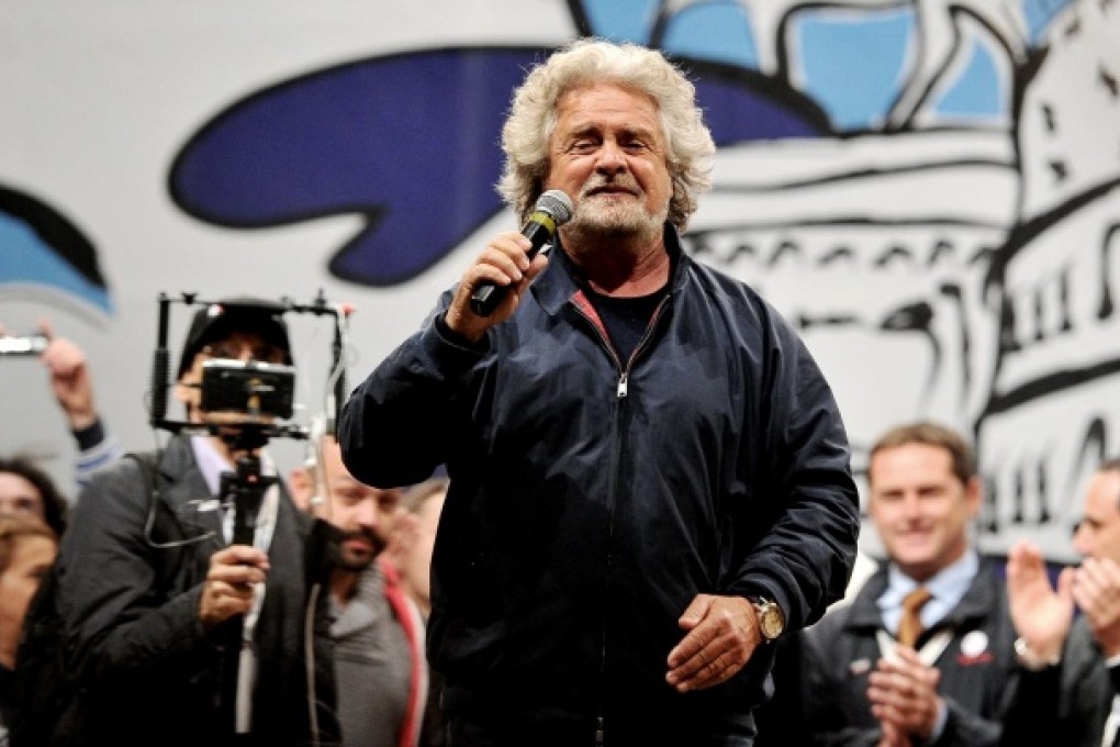 Beppe Grillo's party failed to win any of the 564 towns and cities that voted after refusing to support Enrico Letta's party. Photo: AFP