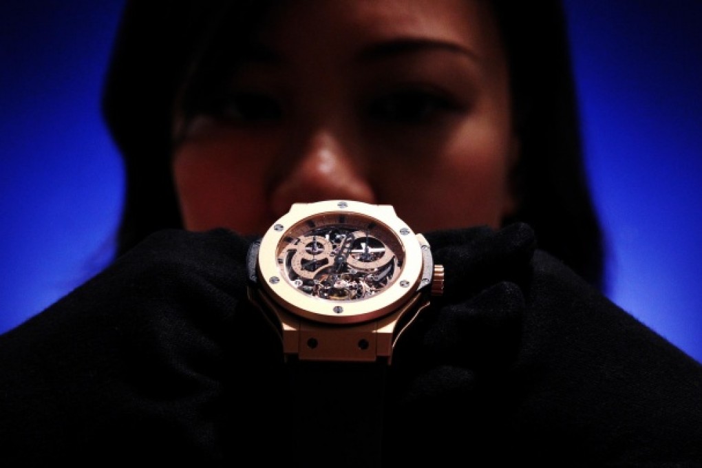 The cut in tariffs on Swiss watches is a stimulus for the high-end market, which has been slowing after a crackdown on extravagant spending by officials. Photo: Sam Tsang