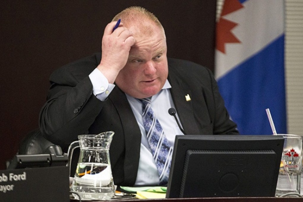 Toronto Mayor Rob Ford speaks to the media. Photo: AP