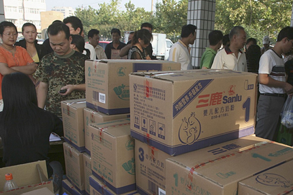 Sanlu milk products were at the centre of the melamine milk scandal in 2008. Fonterra owned more than 40 per cent of Sanlu at the time. Photo: Reuters