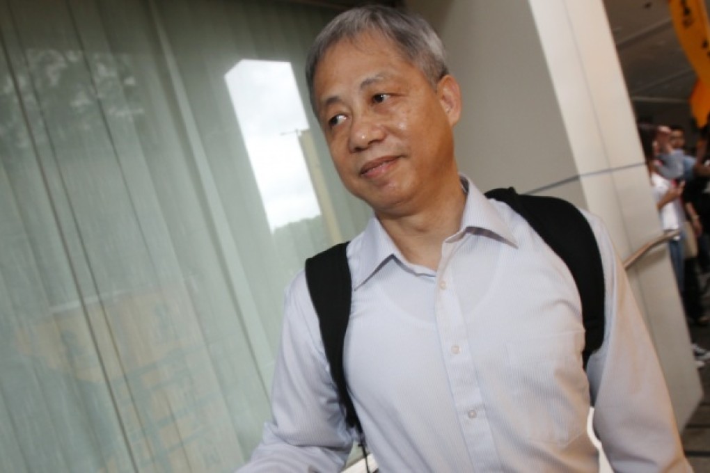 Tam Hoi-chi, leaves Eastern Court in Sai Wan Ho after the prosecution of overchargng his passenger by 50 cents offered no evidence. Photo: David Wong