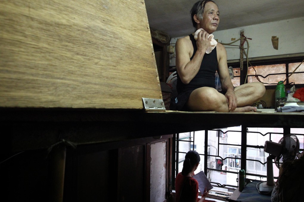 Many flat-dwellers have a living space of just 68 sq ft. Photo: May Tse