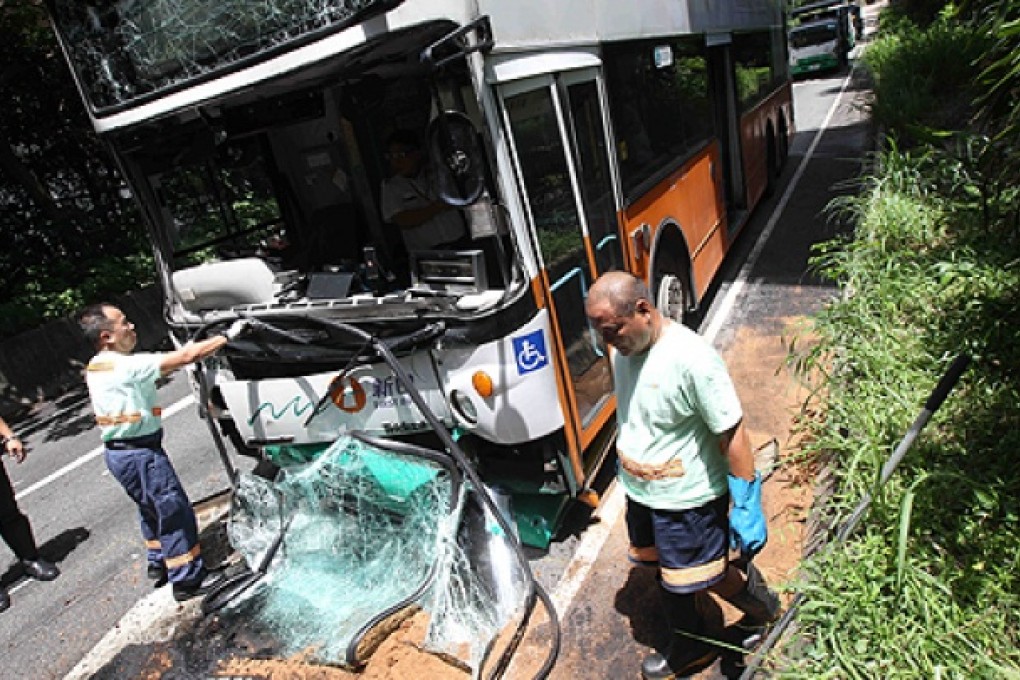 The New World First Bus vehicle will be tested for mechanical faults. Photo: David Wong