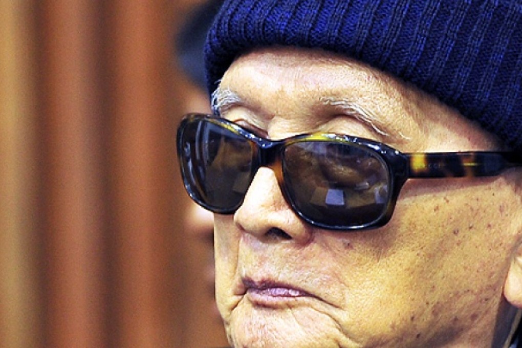 'Brother Number Two' Nuon Chea, 84, at his trial in 2011. Photo: AFP