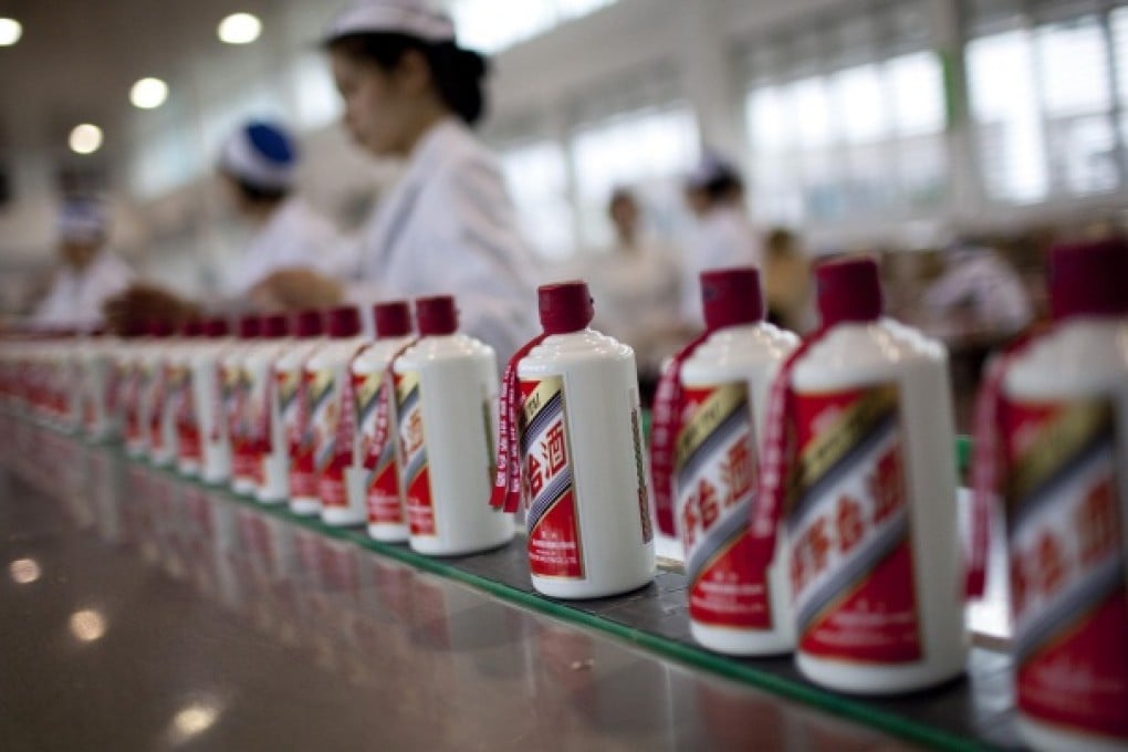 Baijiu is distilled from sorghum, wheat or rice. Photo: Bloomberg