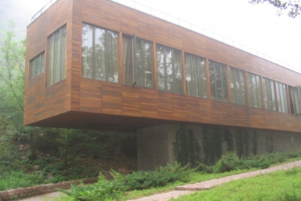 The 'Suitcase House', one of the featured villas at Commune by the Great Wall and designed by Hong Kong architect Gary Chang. Photo: SCMP