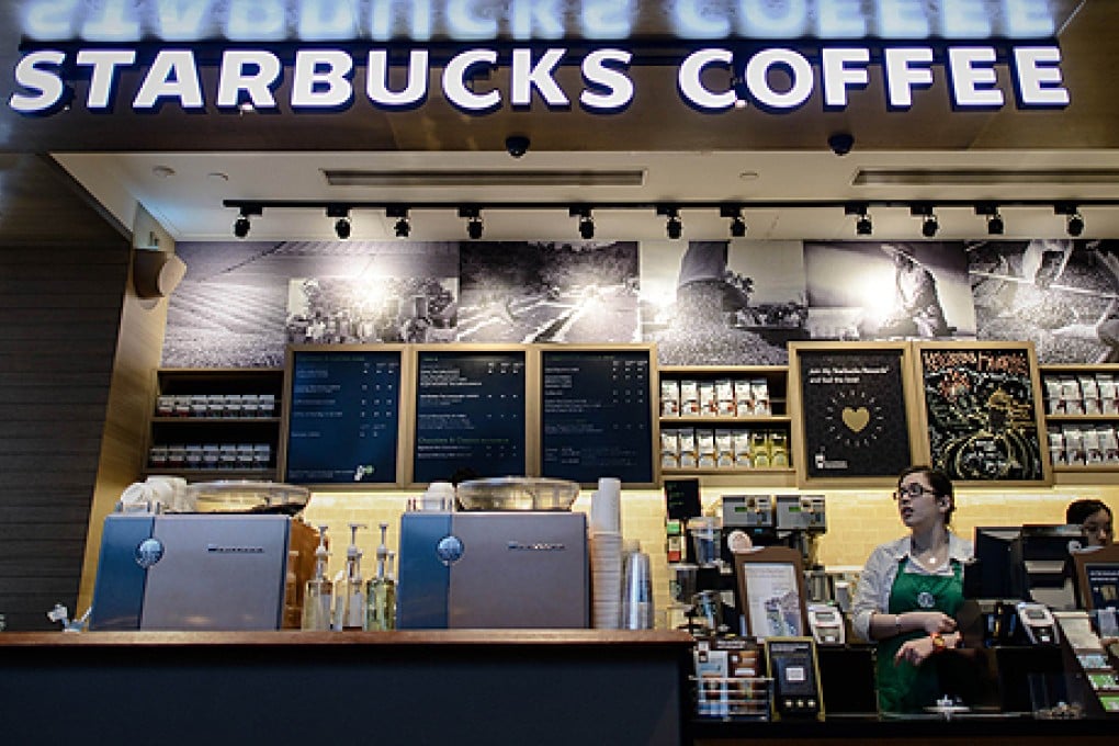The Starbucks cafe in the Bank of China Tower in Central that used water from a tap near a urinal to brew coffee, prompting a torrent of angry reactions from customers. Photo: AFP