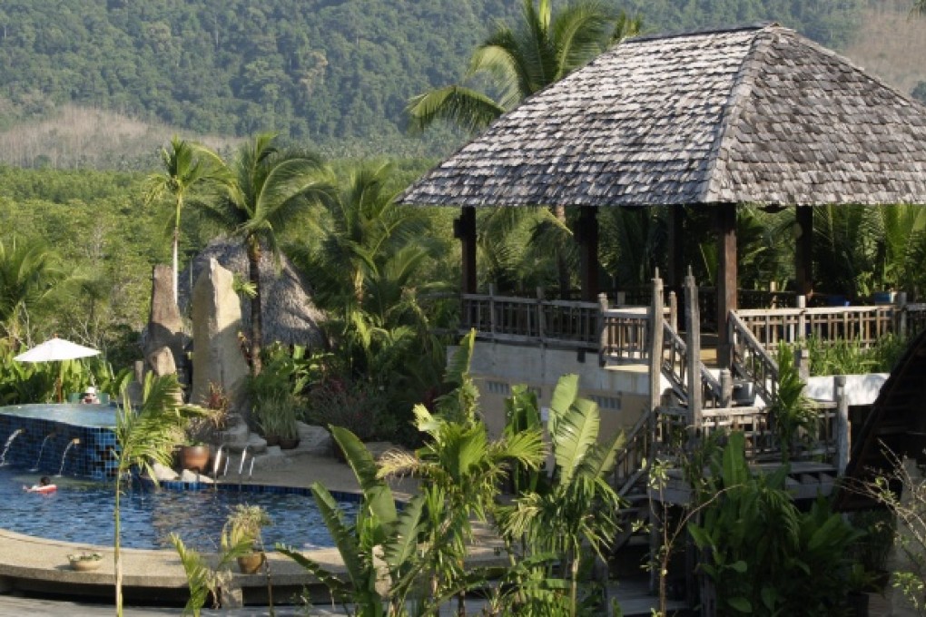 The Spa's lush grounds.