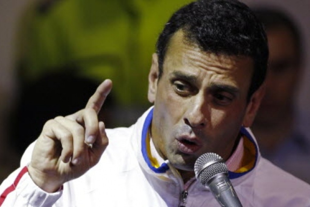 Venezuela's opposition leader Henrique Capriles. Photo: AP