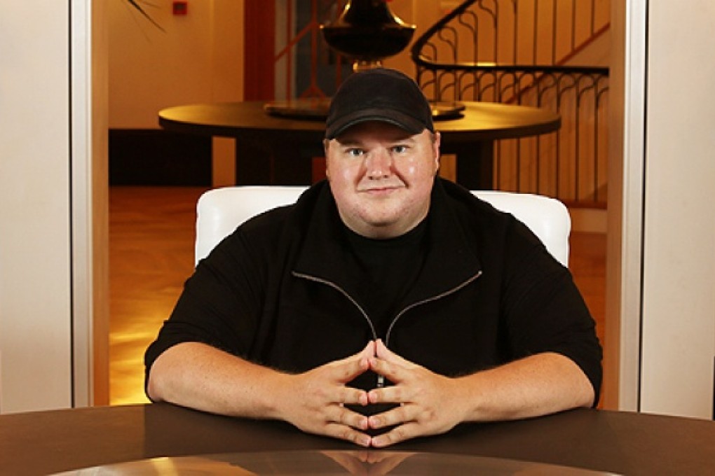 Kim Dotcom at the Dotcom Mansion in Auckland New Zealand. Photo: AFP