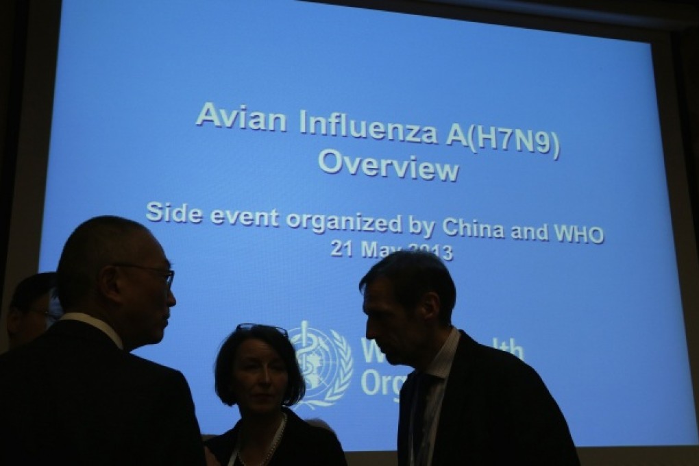 Participants arrive for an update meeting on the Influenza A (H7N9) situation during the 66th World Health Assembly of the World Health Organization (WHO) at the United Nations in Geneva. Photo: Reuters