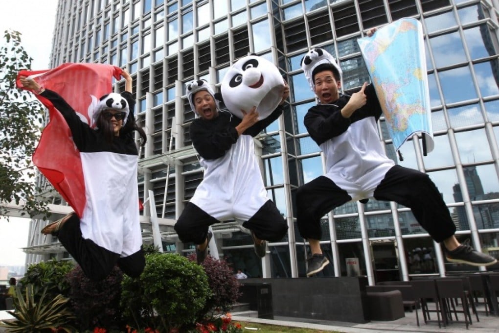 Panda team Natalie, Aaron and Jonathan. Photo: Jonathan Wong
