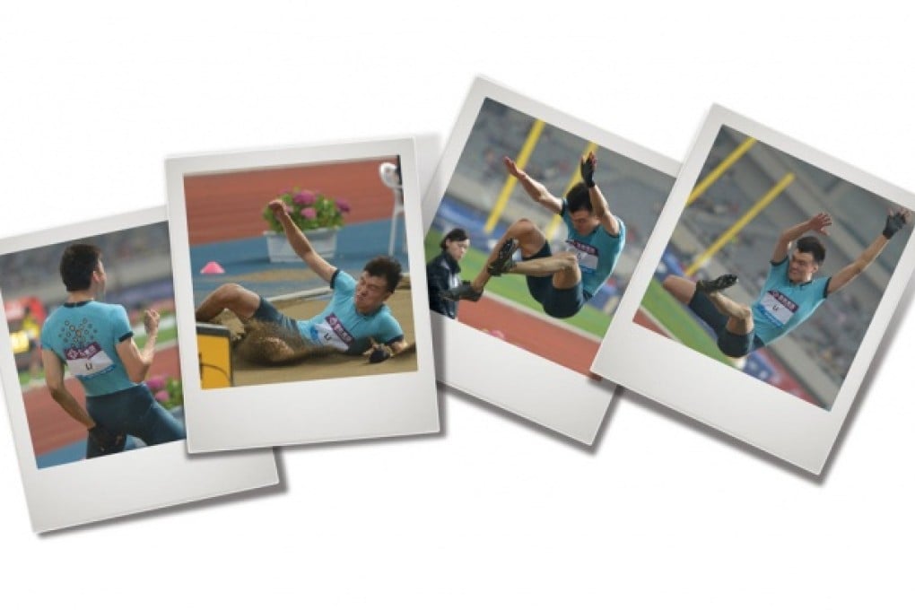 Foreign-coached Li Jinzhe's winning long jump at the Diamond League meet in Shanghai.