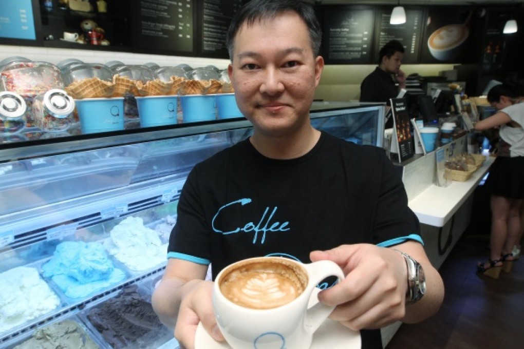 From a lawyer to a broker to an entrepreneur, Raymond Tsui at his Holly Brown store at the Elements shopping centre. Photo: Edward Wong