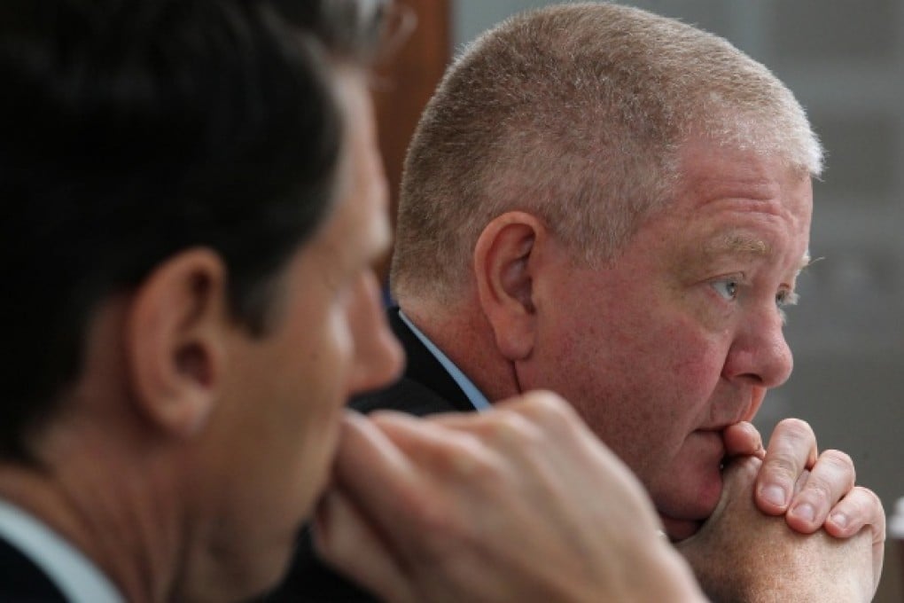 Hedge fund industry representative Philip Tye (right) says Hong Kong is an ideal place for funds to sell their products. Photo: May Tse