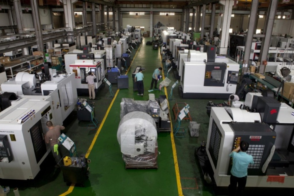 Manufacturing activity contracted last month in many economies including mainland China and Taiwan, which reported a drop in export orders. Photo: Bloomberg