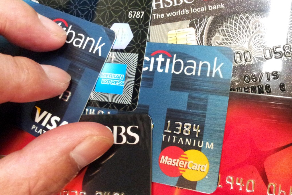 Banks are fighting for customer loyalty, with each person in Hong Kong carrying an average of 4.2 credit cards. Photo: SCMP
