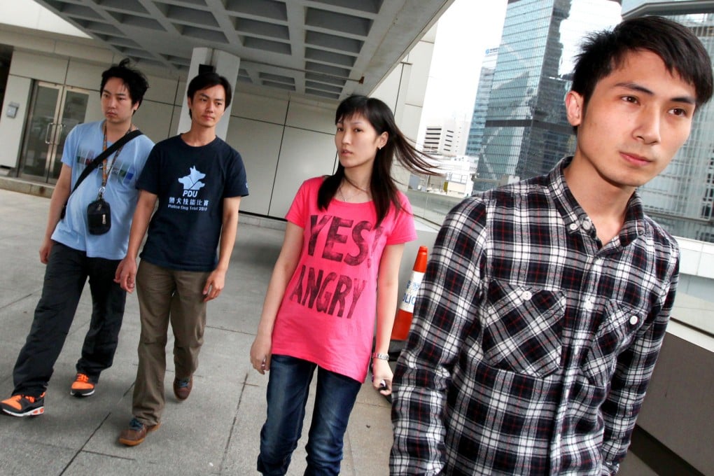 Four of the six children who have lodged an appeal (from left), Chiu Man-fu, Chiu Man-pau, Chiu Man-shan and Chiu Man-lun. Photo: Nora Tam