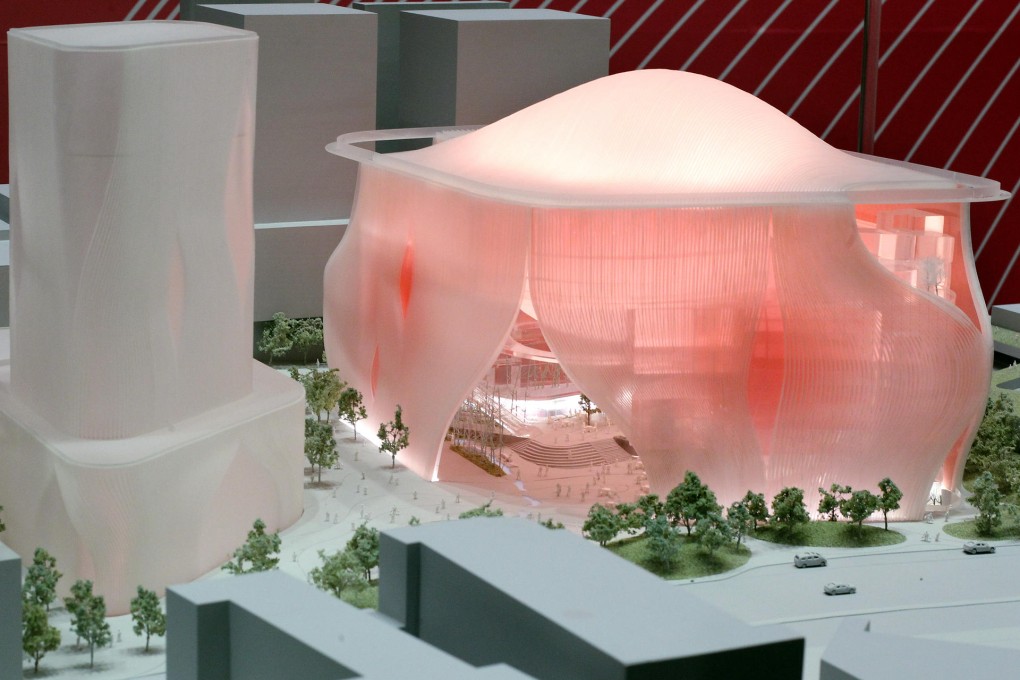 The Chinese opera centre, the first venue to be built for the West Kowloon cultural hub, has been the butt of jokes. Photo: Sam Tsang