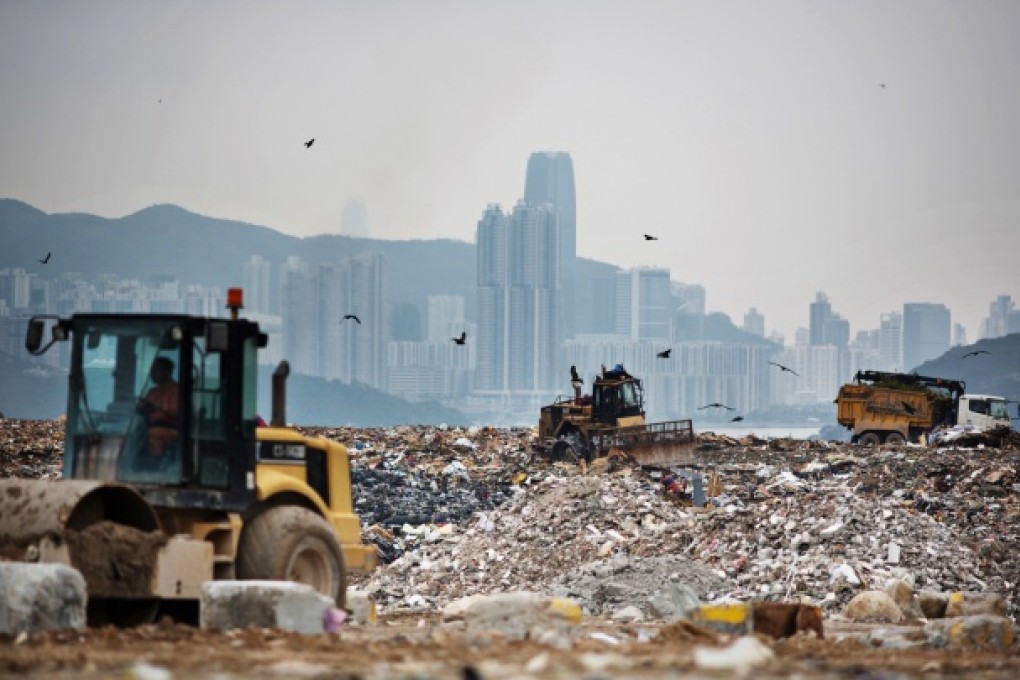 Hong Kong's South East New Territories (SENT) Landfill site in the Tseung Kwan O area. Photo: Bloomberg