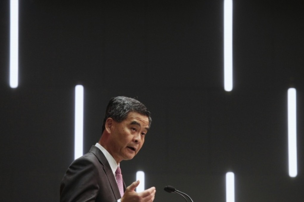 Hong Kong Chief Executive Leung Chun-ying speaking during a news conference in Hong Kong in January 2013. Photo: Reuters