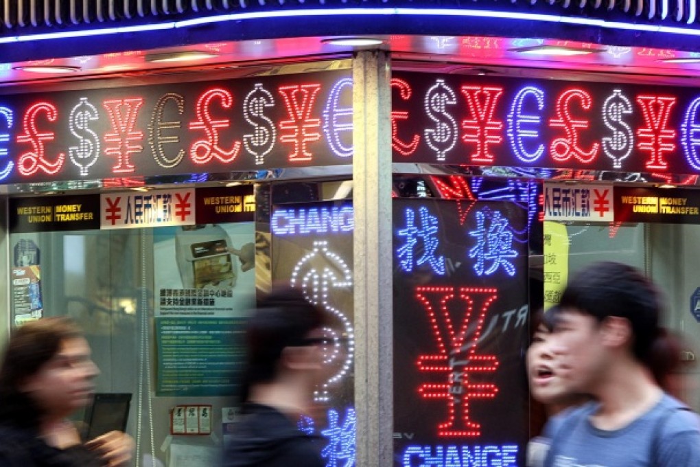 Gains by the yuan against the Hong Kong dollar may feed into higher consumer inflation, Hang Seng Bank says. Photo: David Wong