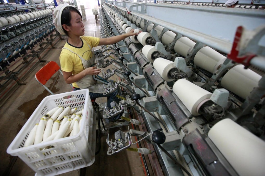 The mainland's manufacturing PMI rose slightly in May to 50.8 from 50.6 in April. The services sector PMI also rose slightly. Photo: EPA