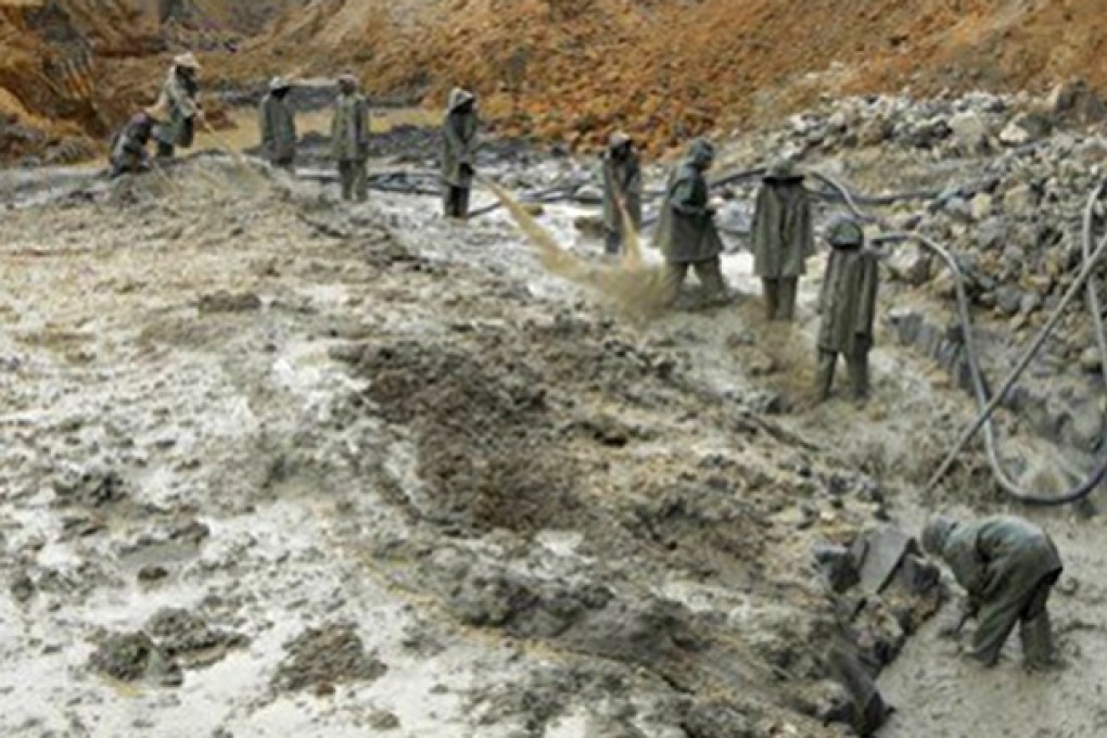 Chinese miners' gold rush in Ghana. Photo: SCMP