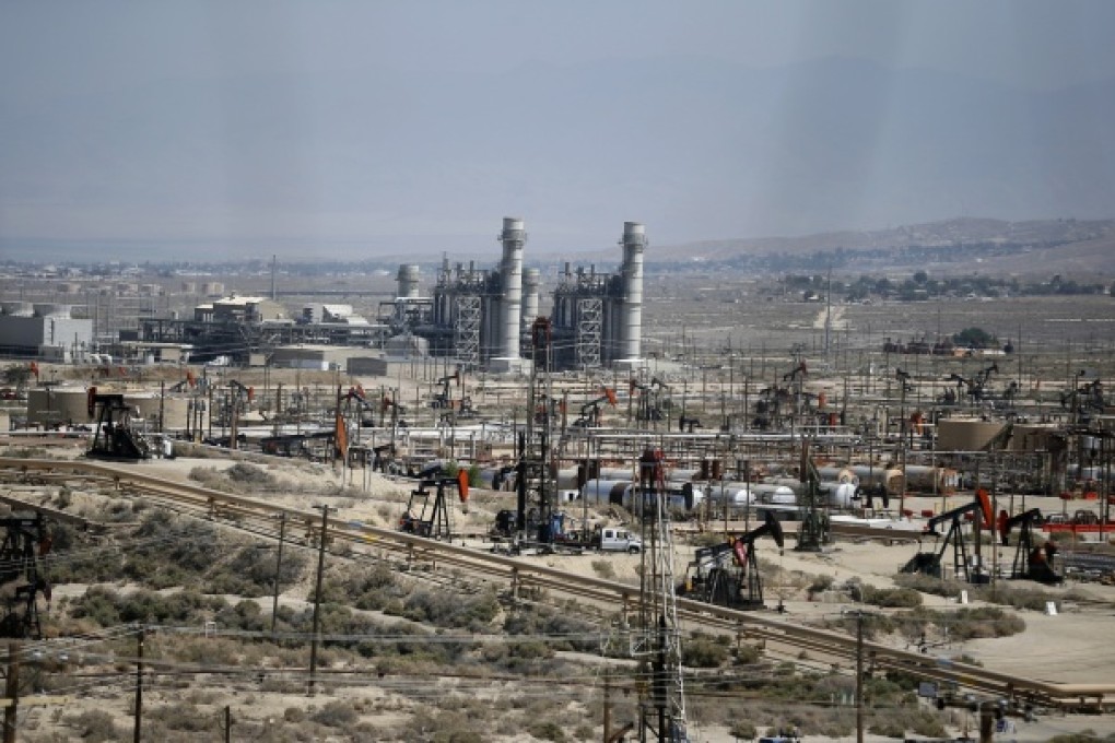 Pump jacks are seen in the Midway Sunset oilfield, California. The nearby vast Monterey shale formation is estimated to hold 15 billion barrels of technically recoverable oil. Photo: Reuters