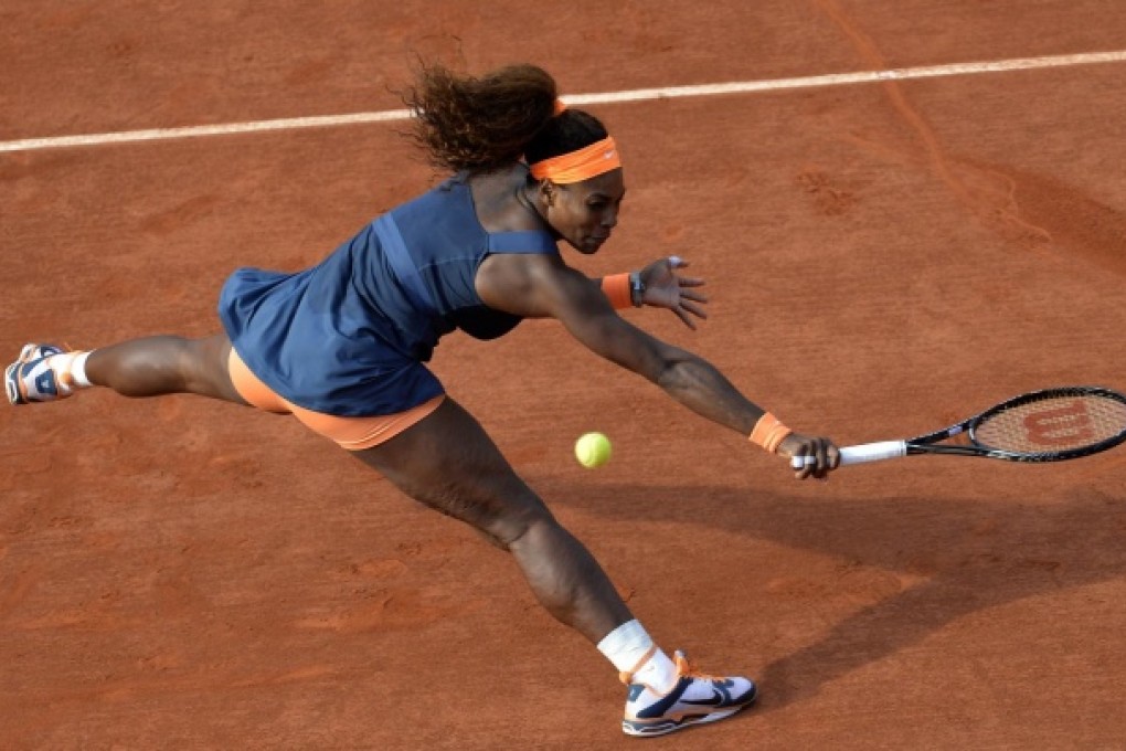 Serena Williams' record against Maria Sharapova is daunting and her Russian opponent will have to find something special in the French Open final today. Photo: AFP
