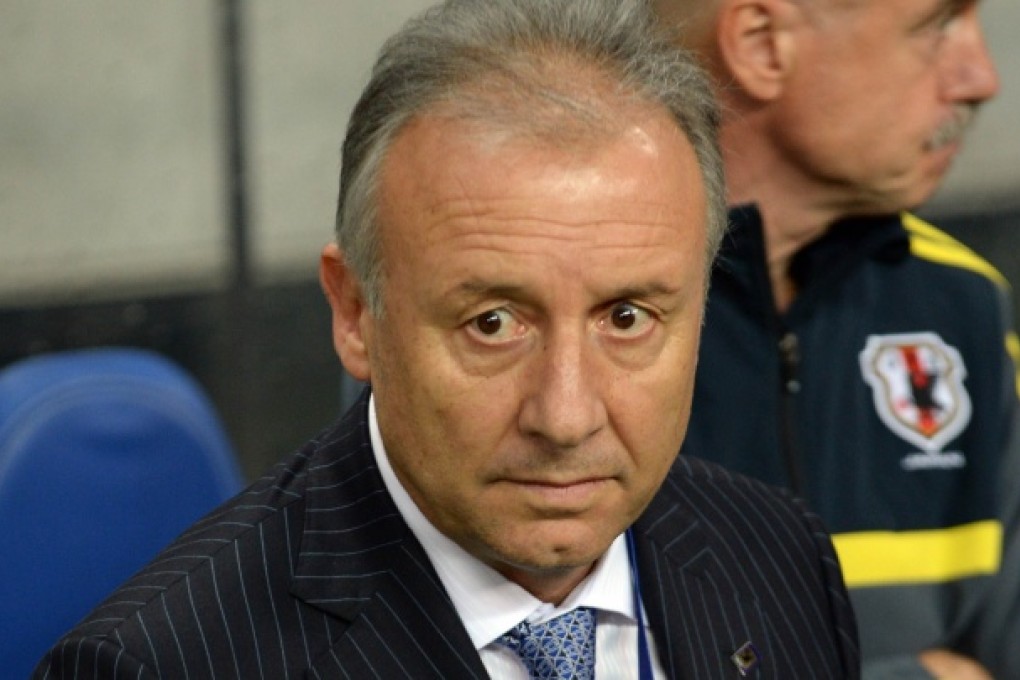 Japan's head coach Alberto Zaccheroni. Photo: AFP