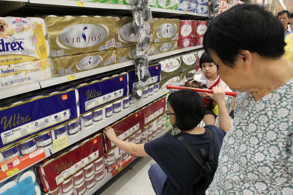 Toilet paper comes under high-dividend stocks. Photo: Edward Wong